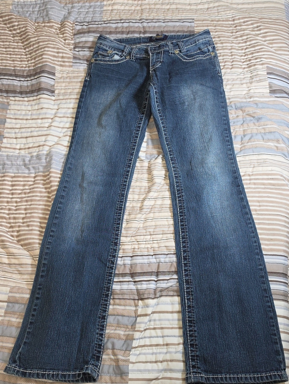 Angels Stretch Classic Women's Bootcut Jeans - Blue